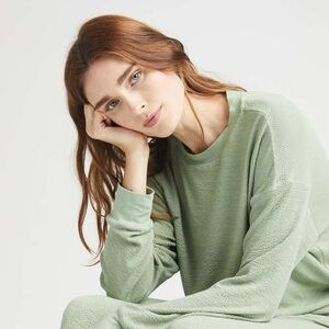 Richer Poorer Sage Green Bounce Knit Unwind Pullover